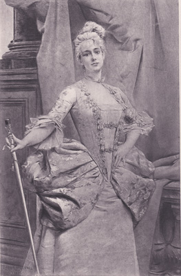 Portrait of Mlle....
from the painting by L. Comerre